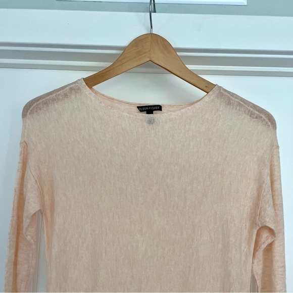 Eileen Fisher Merino Wool Blend Semi Sheer Sweater XS - Picture 3 of 7